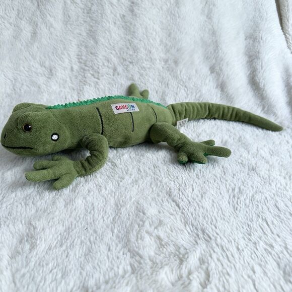 Cancun Mexico Green Iguana Lizard Souvenir 15” Long Plush Toy - Picture 1 of 7